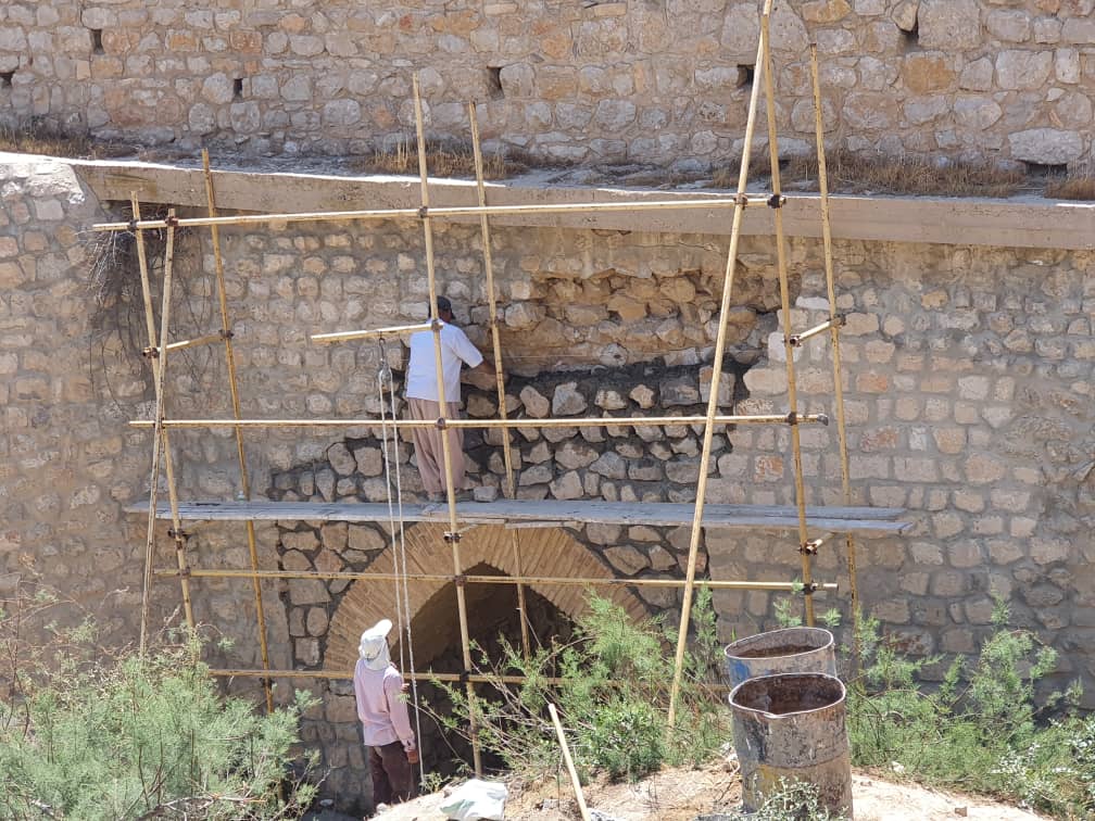اثر تاریخی پل خان مروشت مرمت می‌شود