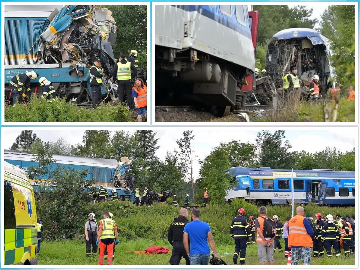 برخورد دو قطار در چک همراه با دهها کشته و زخمی