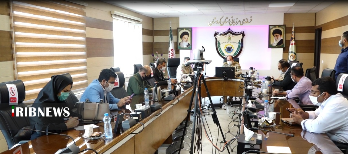 نشست سرپرست فرماندهی مرزبانی کردستان با خبرنگاران