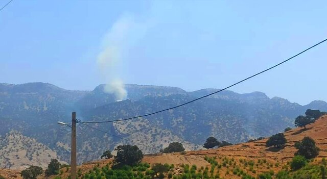 تلاش برای مهار آتش در ارتفاعات کهگیلویه ادامه دارد