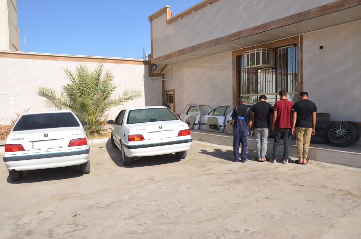دستگیری اعضای باند سارقان خودرو در 