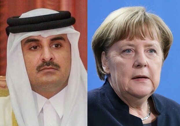 گفتگوی امیر قطر و صدر اعظم آلمان درباره انتقال قدرت در افغانستان