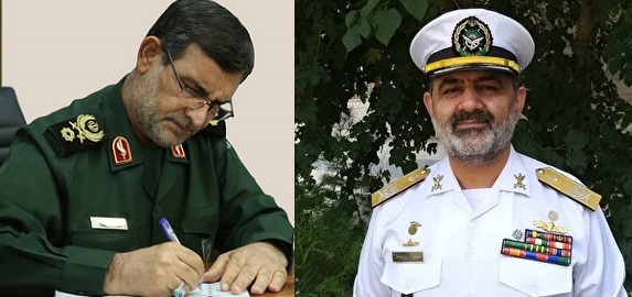 پیام فرمانده نیروی دریایی سپاه به امیر دریادار ایرانی