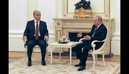 دیدار روسای جمهور قزاقستان و روسیه