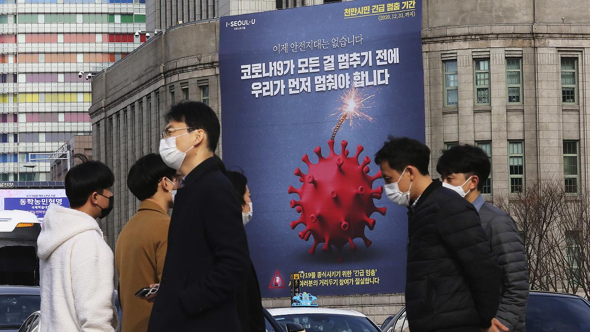ثبت بالاترین آمار ابتلای روزانه کرونا در کره جنوبی