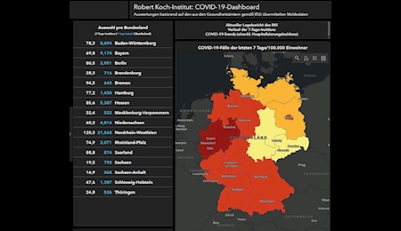 ثبت بیش از ۱۳ هزار و ۵۰۰ مورد جدید آلودگی به کرونا در آلمان