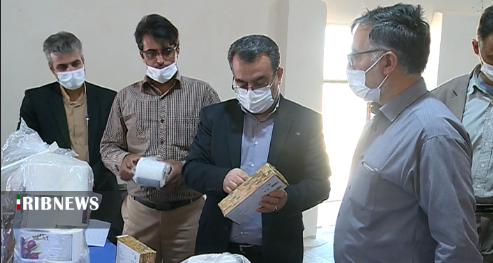بازدید دادستان خمین از کارگاه تولید دستمال کاغذی