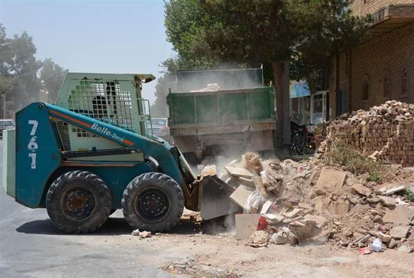 ریختن نخاله ساختمانی در سطح شهر جریمه دارد