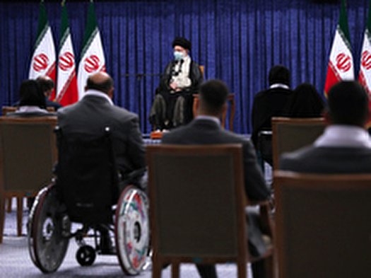 دیدار قهرمانان المپیک و پارالمپیک ایران در بازی‌های ۲۰۲۰ توکیو با رهبر انقلاب