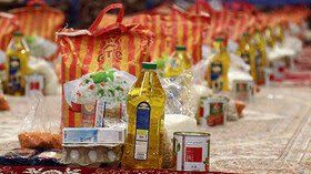 توزیع ۳۰۰ بسته معیشتی در خلیل‌آباد