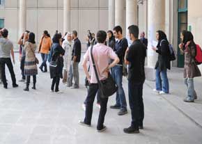 حضور نو دانشجویان در دانشگاه تهران