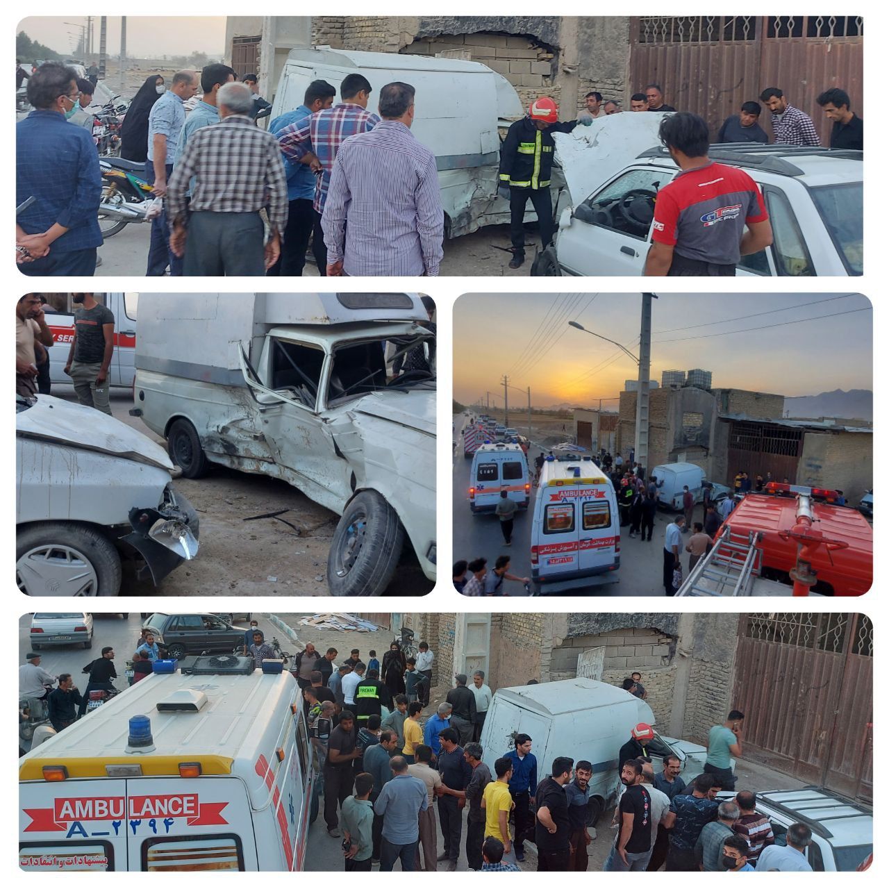 دو مصدوم در حادثه رانندگی خمینی شهر