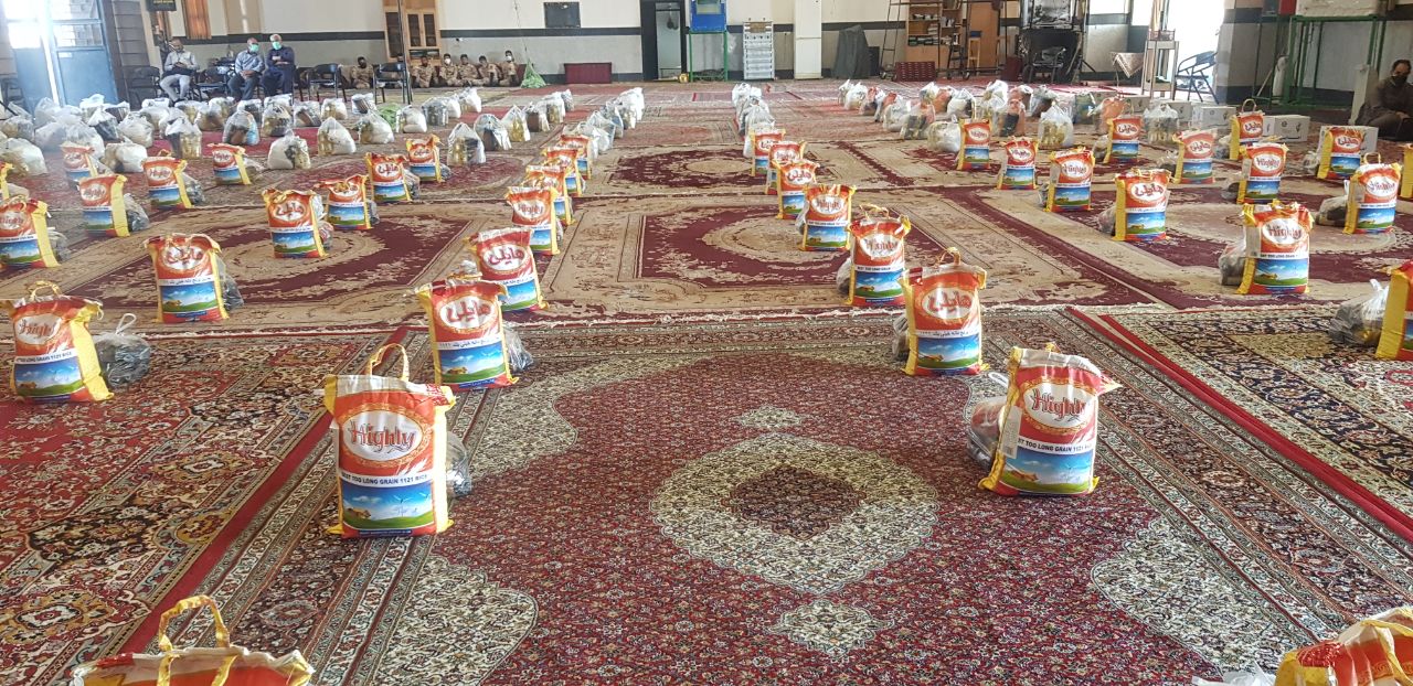 توزیع ۶۰۰ بسته غذایی در شهرستان خوسف