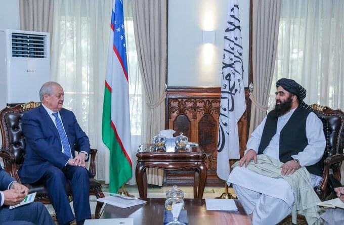 دیدار وزیر امور خارجه ازبکستان با سرپرست وزارت خارجه طالبان