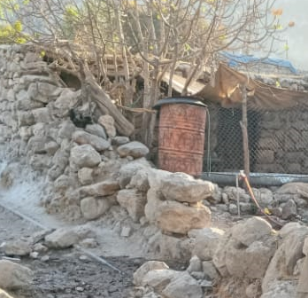 خسارت زلزله به منازل روستایی اندیکا