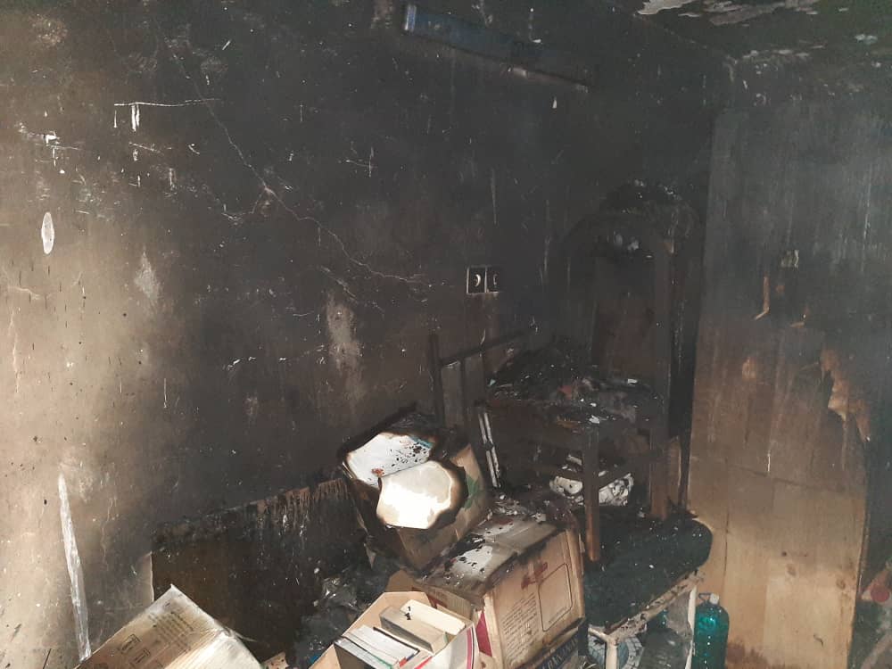 نجات جان سه نفر در آتش سوزی منزل