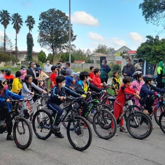 همایش دوچرخه سواری کودکان شاد در رامسر