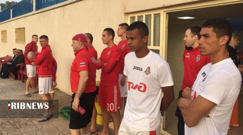 آغاز تمرین تیمهای فوتبال ساحلی اوراسیا در یزد
