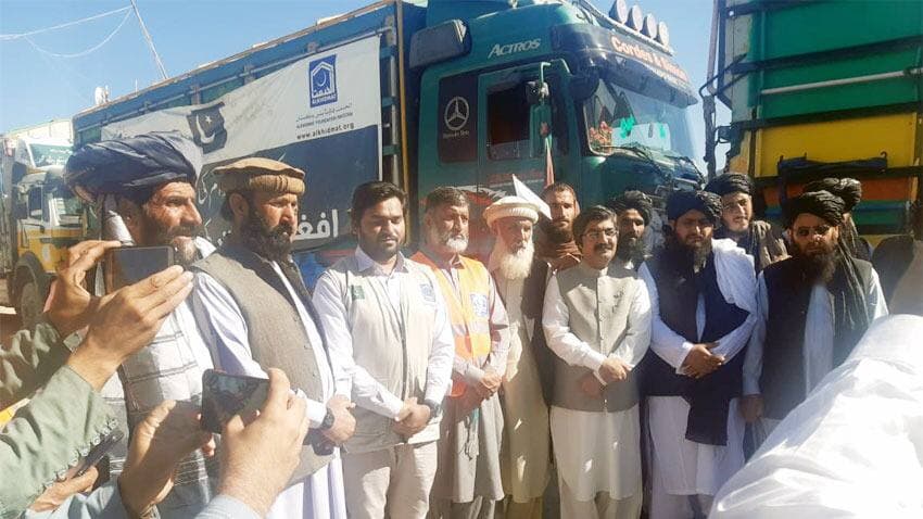 ادامه کمک‌های بشردوستانه پاکستان به افغانستان