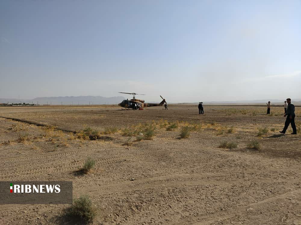 انتقال سه مصدوم تصادفی با بالگرد اورژانس ۱۱۵ استان مرکزی