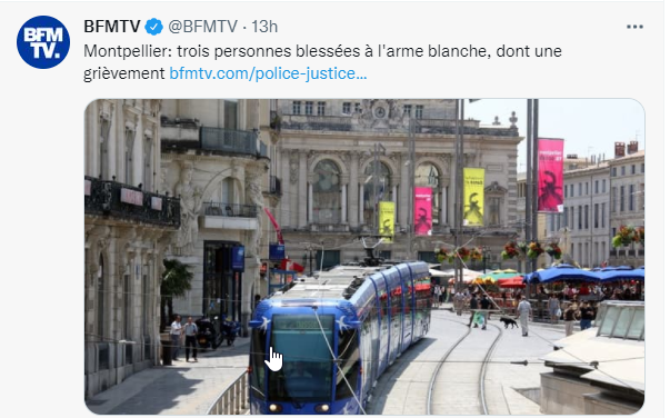 حمله با سلاح سرد در مون پلیه فرانسه