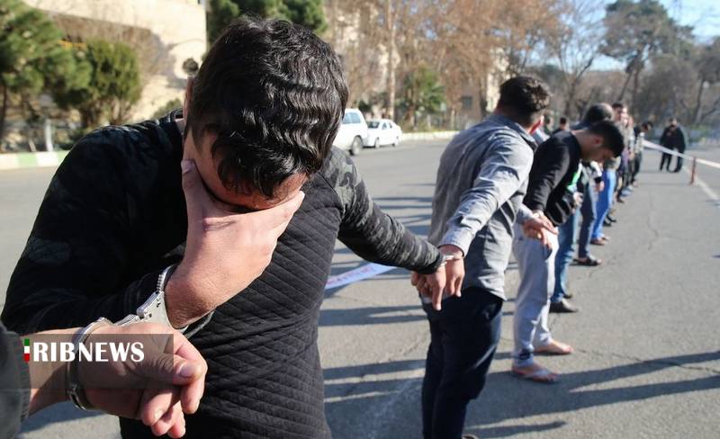 گریه های سارق زورگیر بعد از دستگیری