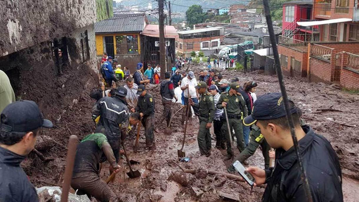 ۱۱ کشته بر اثر رانش زمین در کلمبیا