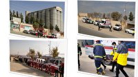 مانور پدافند غیر عامل در سیلوی دولتی بجنورد