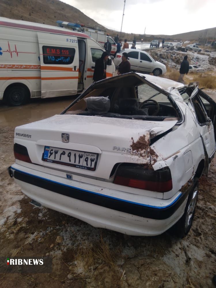 تصادف یا یک کشته و ۸ مصدوم در جاده پاتاوه- دهدشت