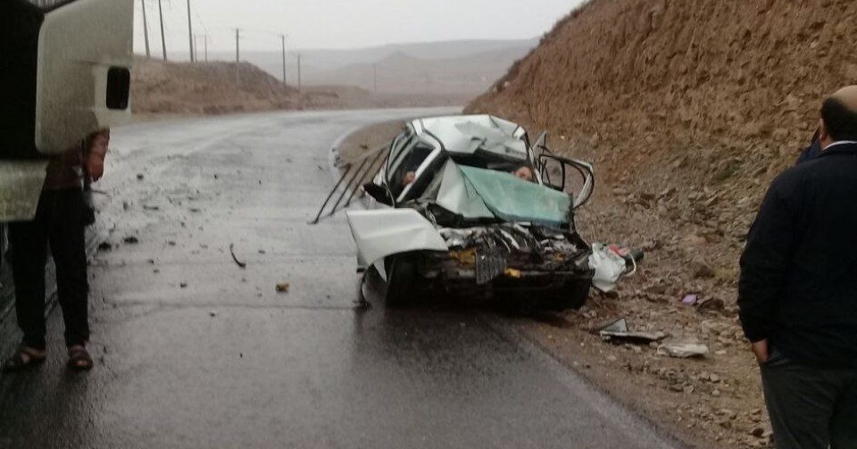 ۴ کشته و مصدوم در تصادف شدید محور مشهد- کلات