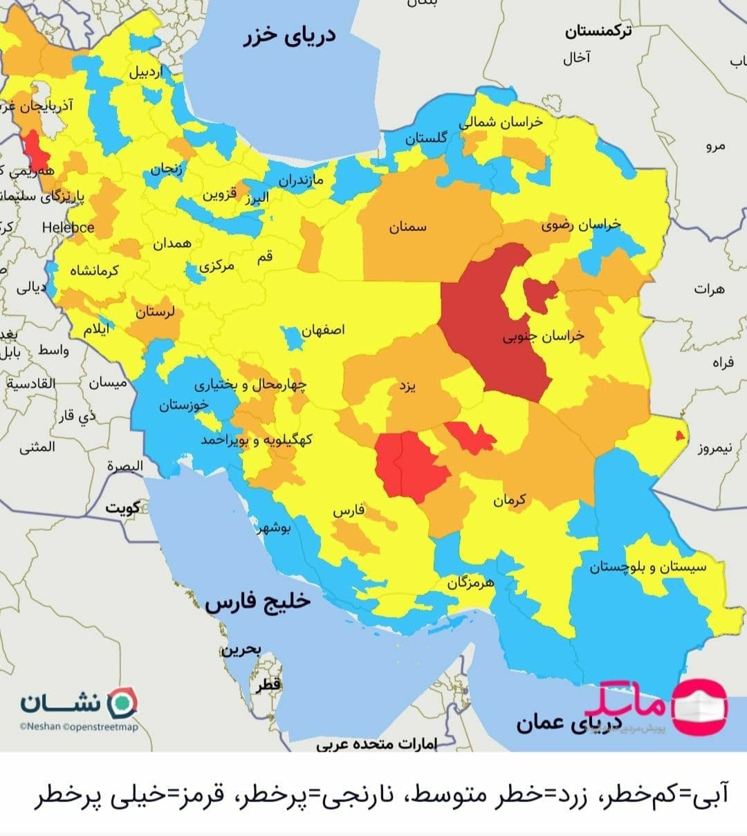 سمنان از وضعیت قرمز کرونایی خارج شد