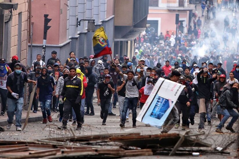 گسترش تظاهرات ضد دولتی در اکوادور