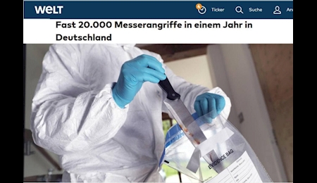ثبت روزانه‌ی ۵۰ مورد چاقوکشی در آلمان
