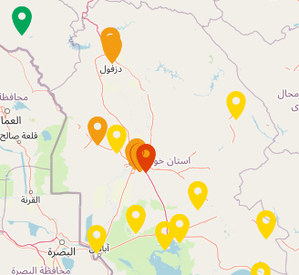 آلودگی هوا در چند شهر خوزستان/افزایش میزان گرد و غبار