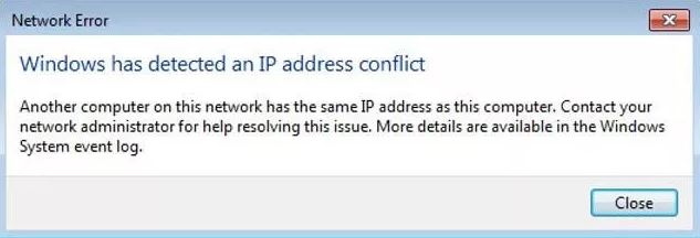 راه‌کارهای رفع خطای تداخل ادرس  IP