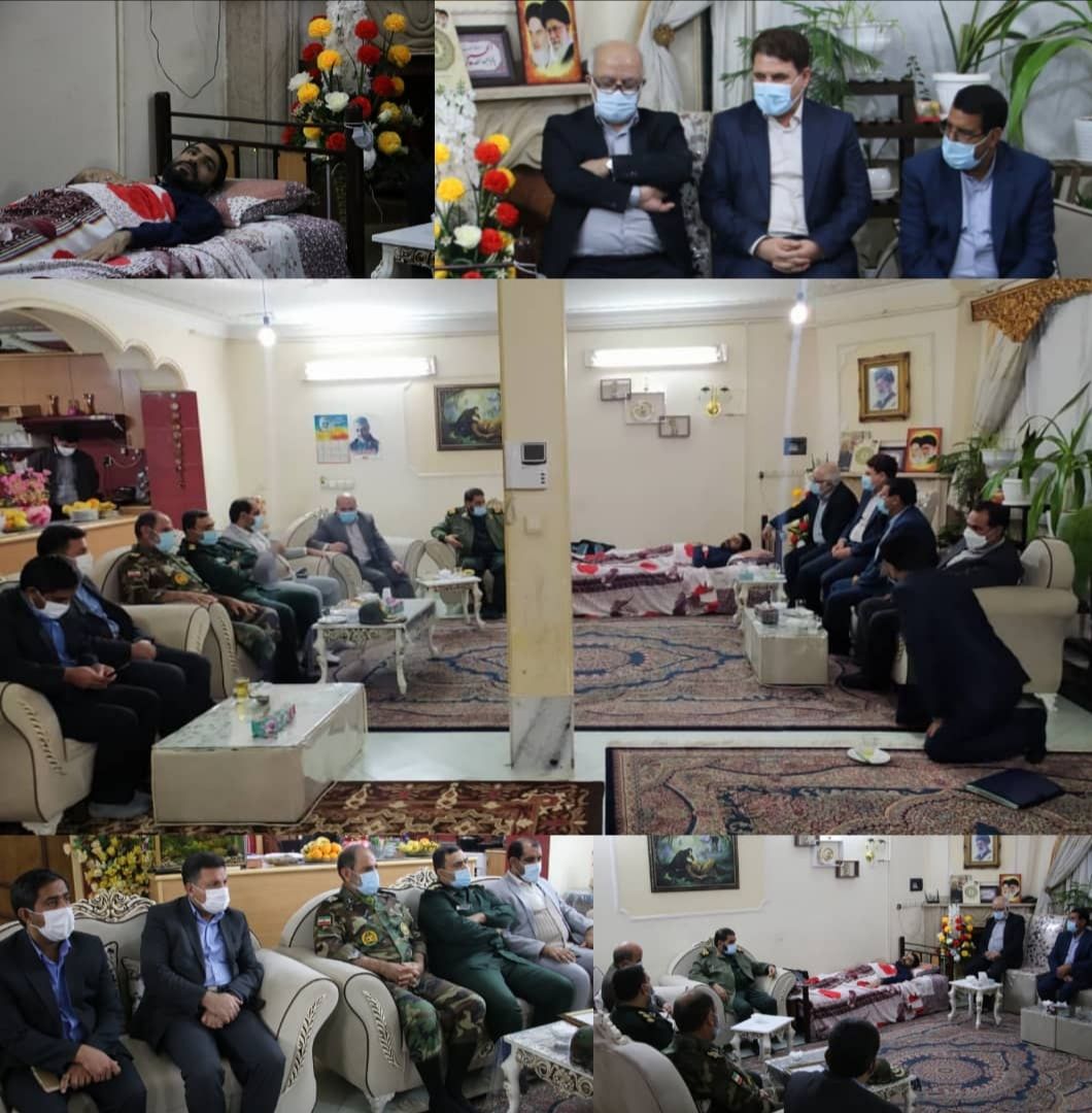 عیادت اعضای شورای تامین کرمان با قاضی فداکار