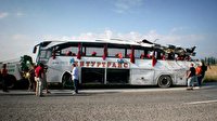 واژگونی اتوبوس در بلغارستان با ۴۵ کشته