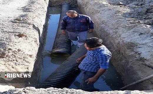 اصلاح و توسعه ۳۰متر شبکه فاضلاب در مسکن مهر