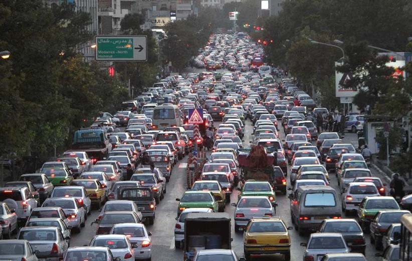 ترافیک سنگین صبحگاهی پایتخت به دلیل بارندگی