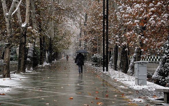 برف و باران در راه استان قزوین