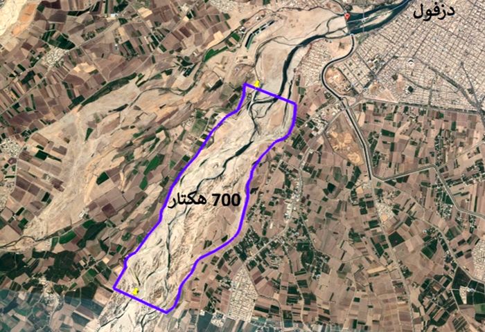 نقشه برداری هوایی از رودخانه دز