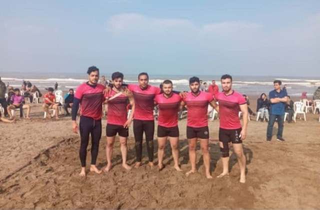 آمل قهرمان مسابقات کبدی ساحلی مردان مازندران