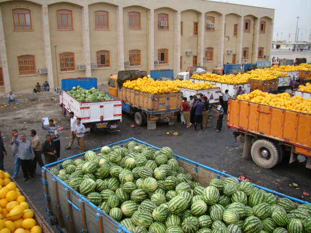  صادرات ۲۴۸ هزار تن محصولات کشاورزی از مرز مهران به عراق