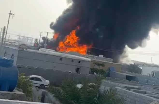آتش سوزی منزل مسکونی در بندرکلاهی میناب