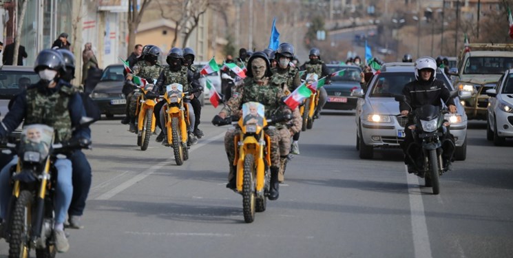 برگزاری رژه روز ارتش به صورت موتوری در کردستان