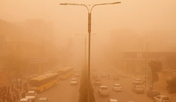 شاخص آلودگی گرد و غبار در لرستان و خوزستان ۵ برابر حد مجاز است