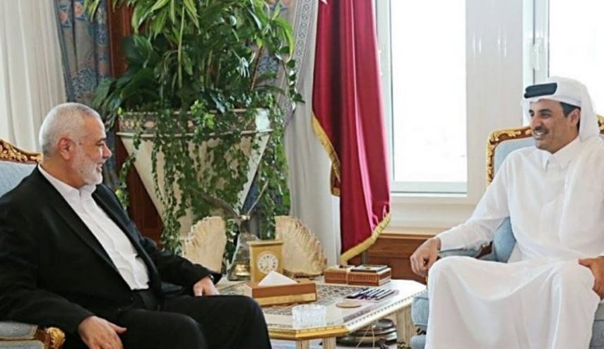 گفتگوی امیر قطر با اسماعیل هنیه و محمود عباس