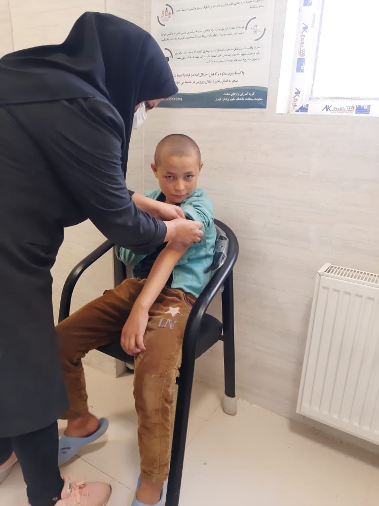 واکسیناسیون اتباع غیرایرانی علیه بیماری سرخک در پاسارگاد