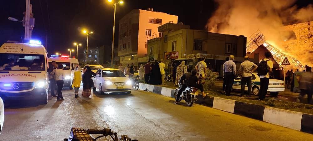 آتش سوزی واحد مسکونی در قشم با هشت مصدوم