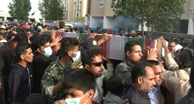 تشییع و خاکسپاری پیکر شهید دفاع مقدس در بندرعباس